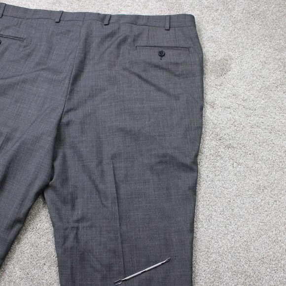 LAUREN Ralph Lauren Suit Separate Pants NWT Mens 46 Gray Ultraflex Wool Unhemmed - Picture 7 of 16